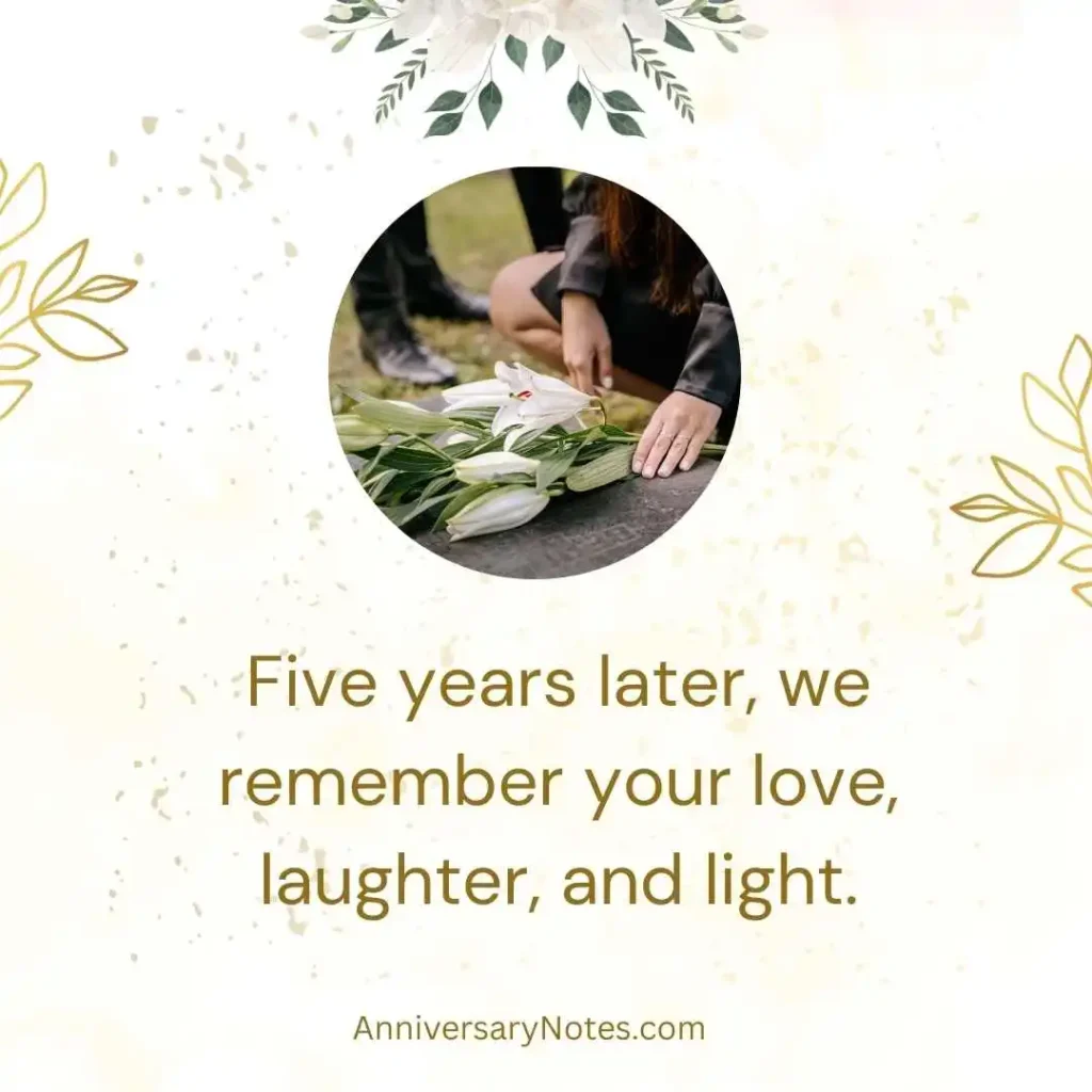 5th Year Death Anniversary Quotes