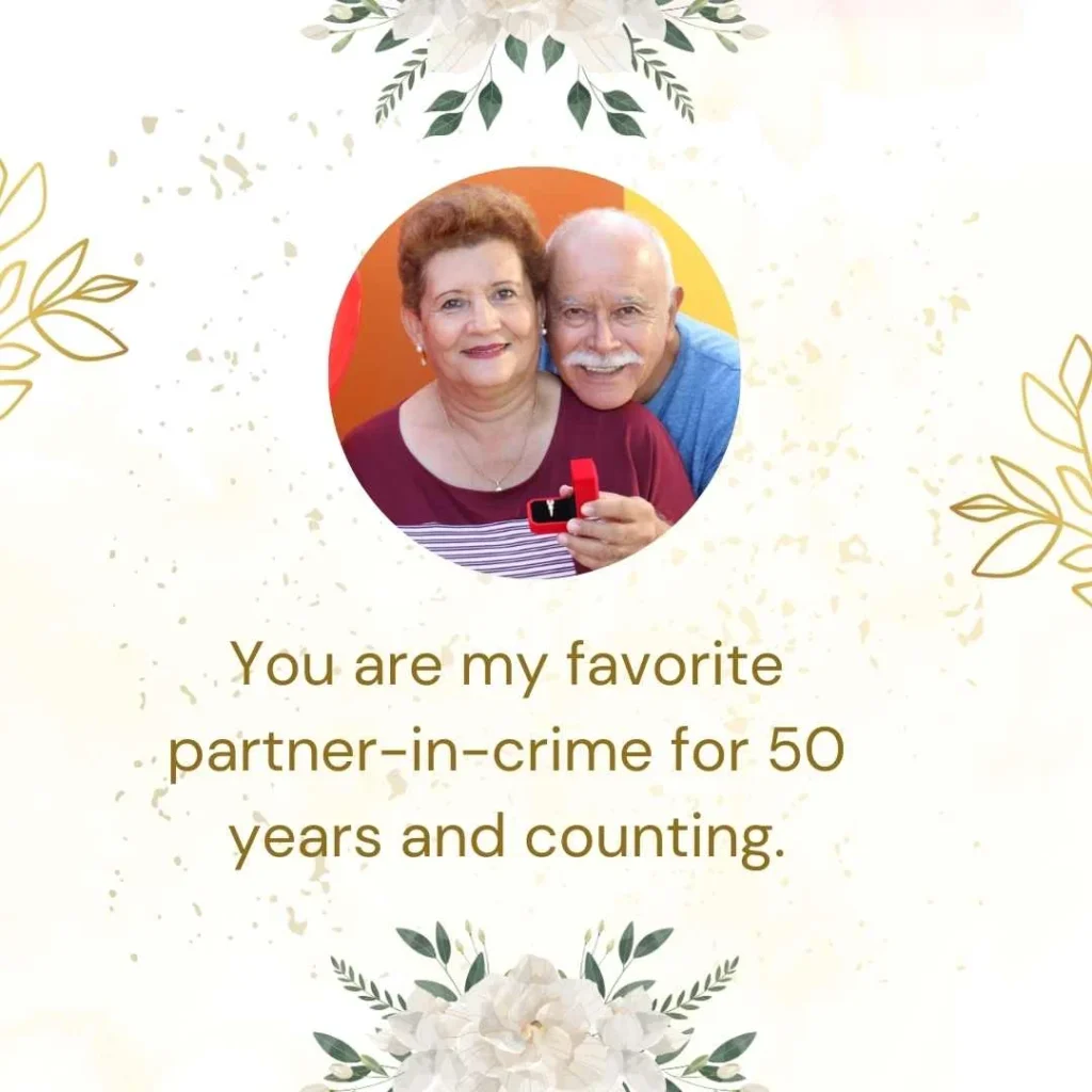 Cute 50th Wedding Anniversary