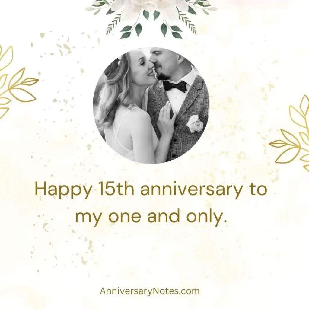 Happy 15th Anniversary