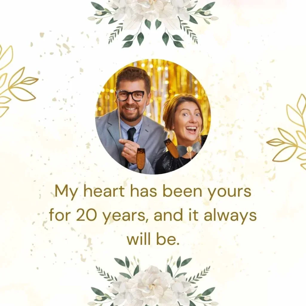 Romantic 20 Year Anniversary Quotes