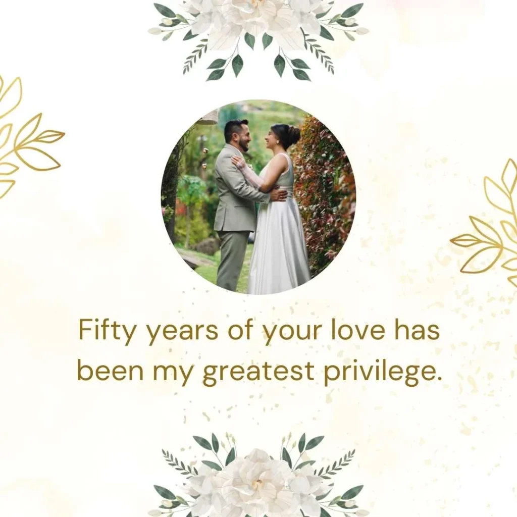 Romantic 50th Anniversary Captions