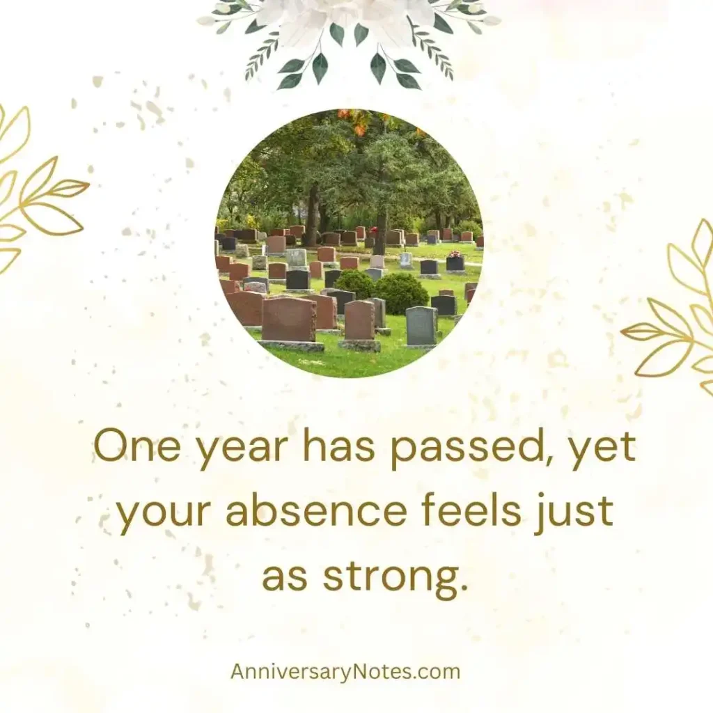 1 Year Complete Death Anniversary Quotes