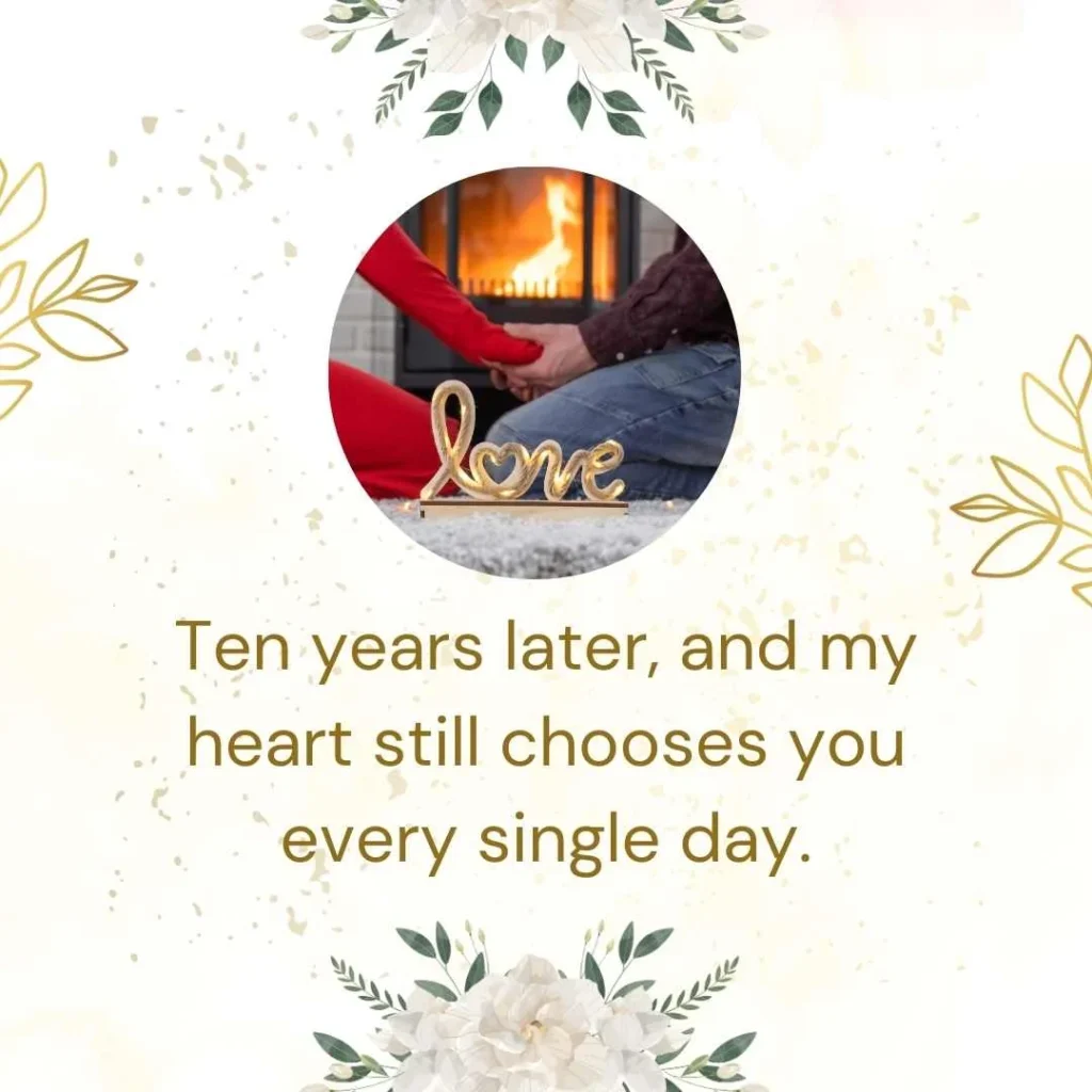 10 Year Anniversary Quotes for Couples