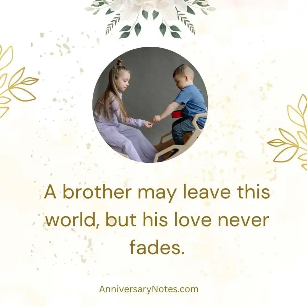 1st Year Death Anniversary Quotes for Brother