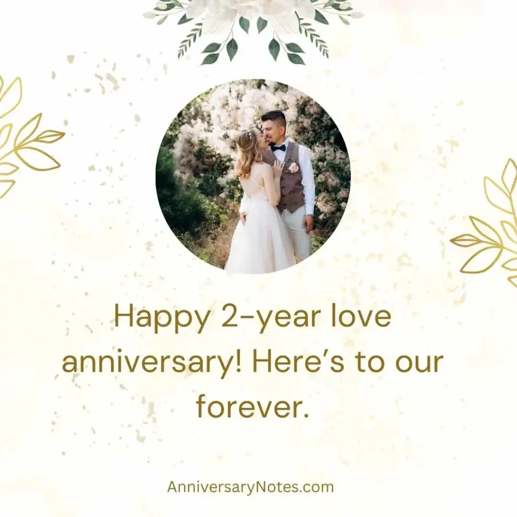 2 Year Love Anniversary Wishes