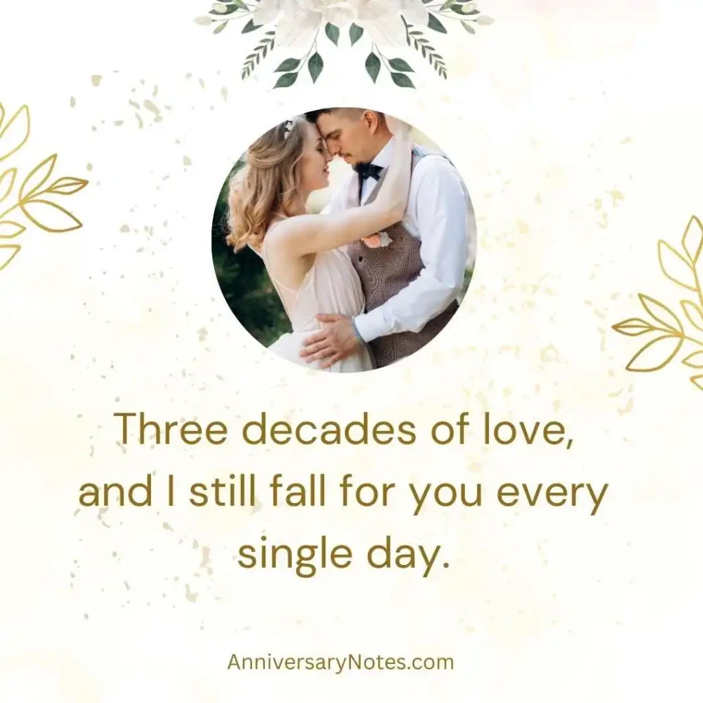 30th Anniversary Quotes for Husband