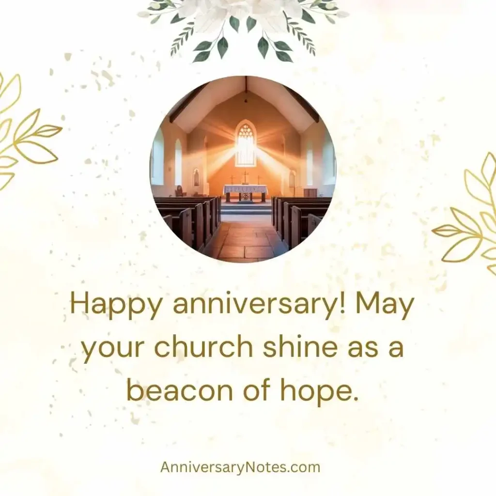 Church Anniversary Message
