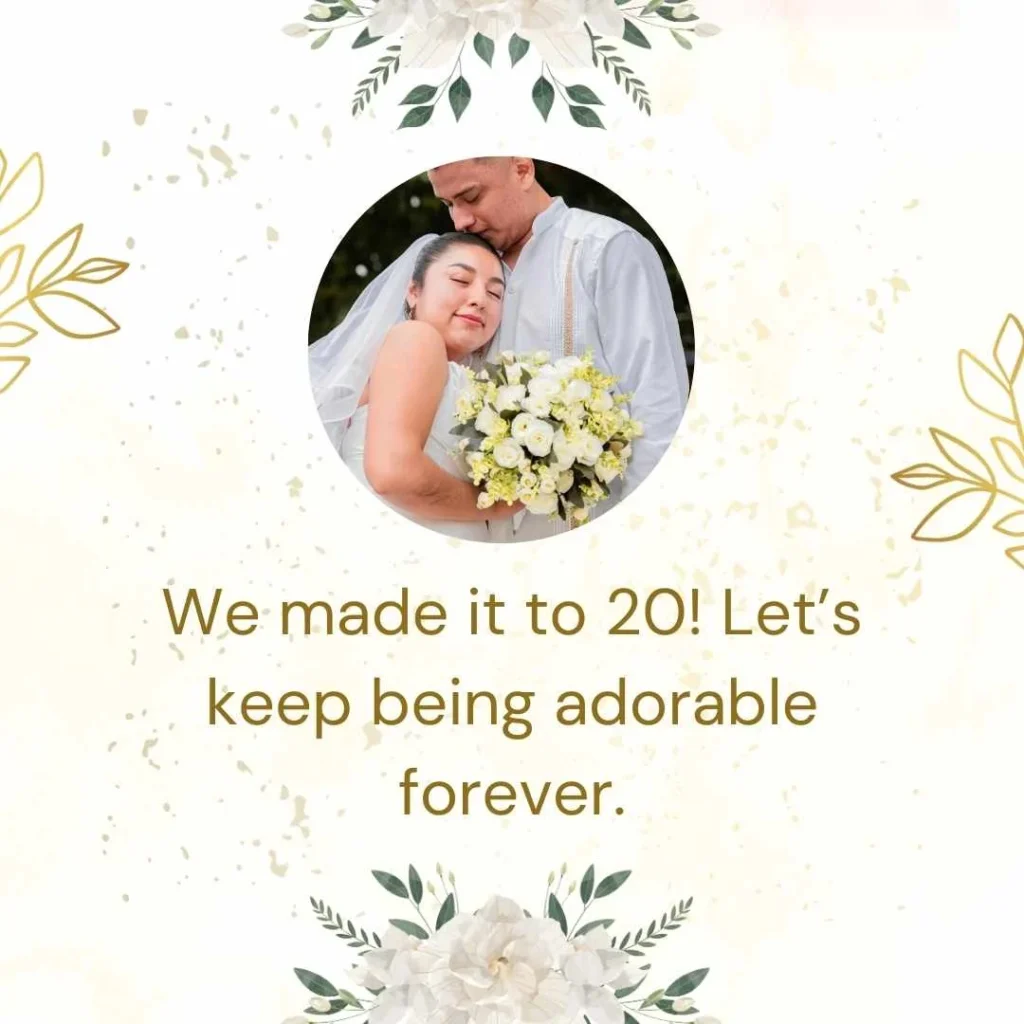 Cute 20th Anniversary Quotes