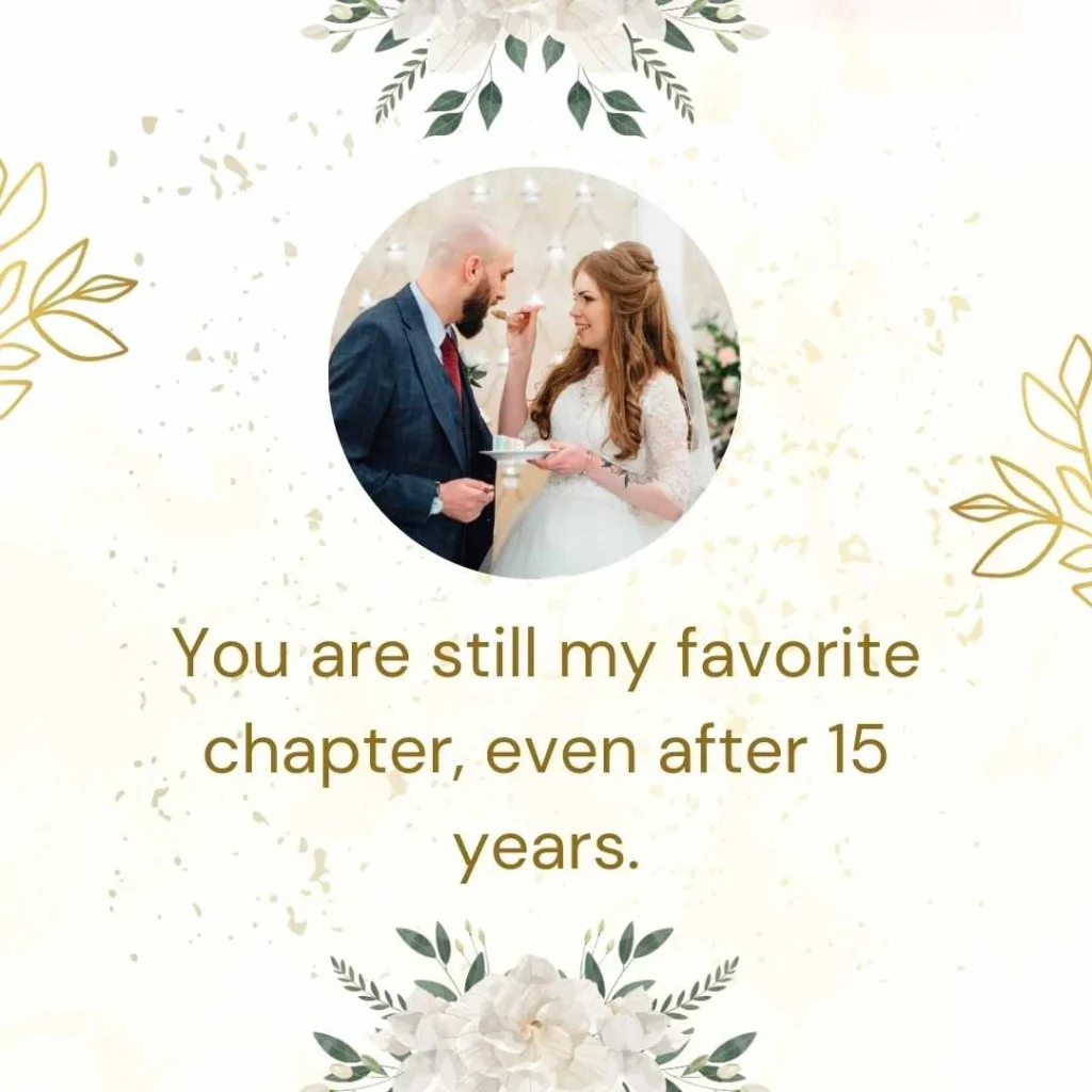 Romantic 15th Wedding Anniversary