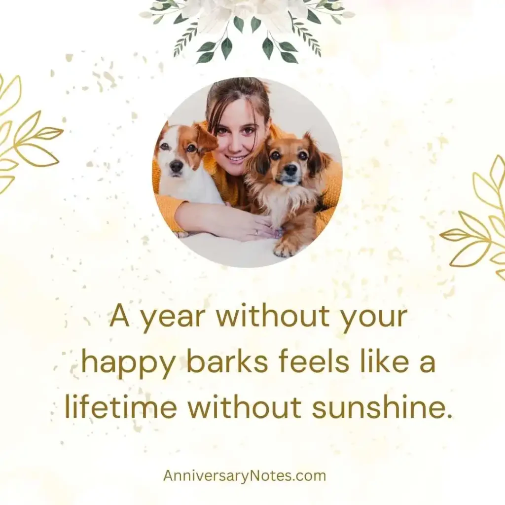 1 Year Death Anniversary Quotes for Dog