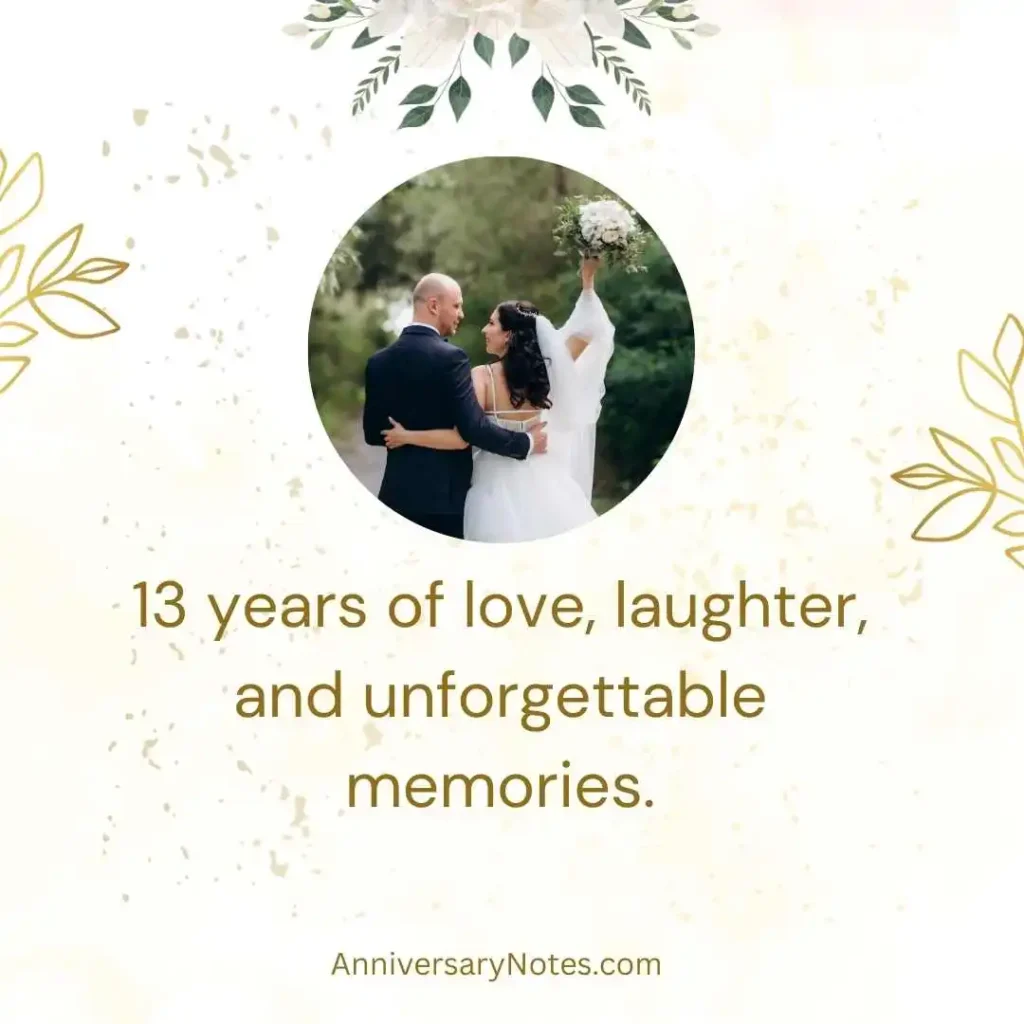 13 Years Love Anniversary Quotes
