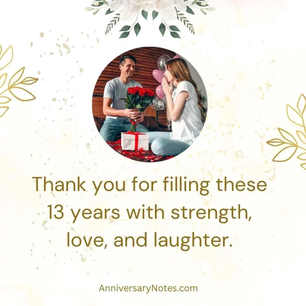 13th Wedding Anniversary Quotes for Husband