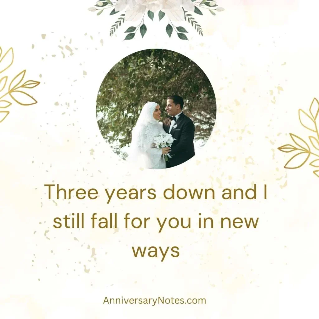 3 Year Wedding Anniversary Quotes
