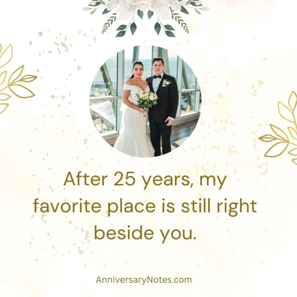 Happy 25th Anniversary Quotes for Husband