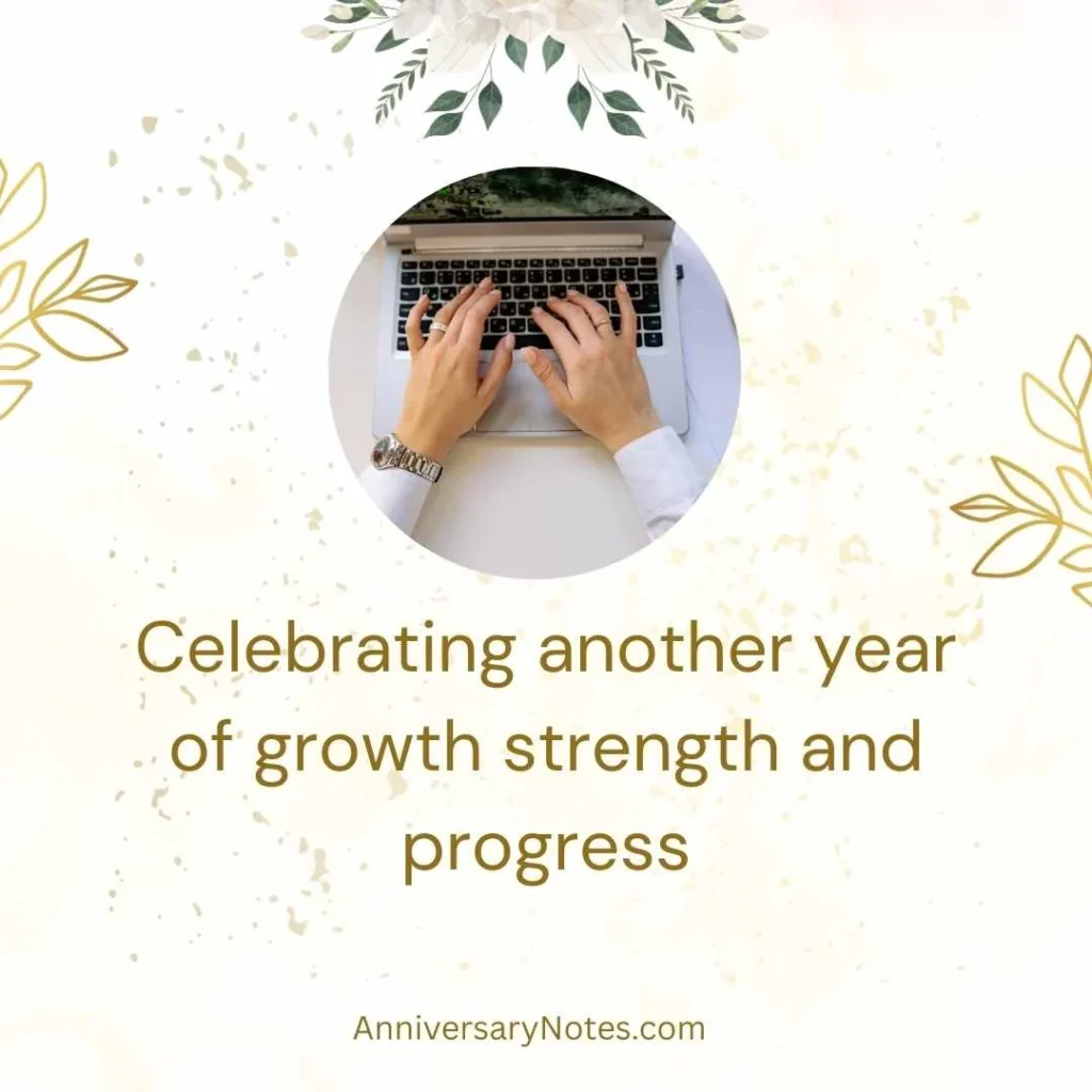 Positive Work Anniversary Quotes For Self