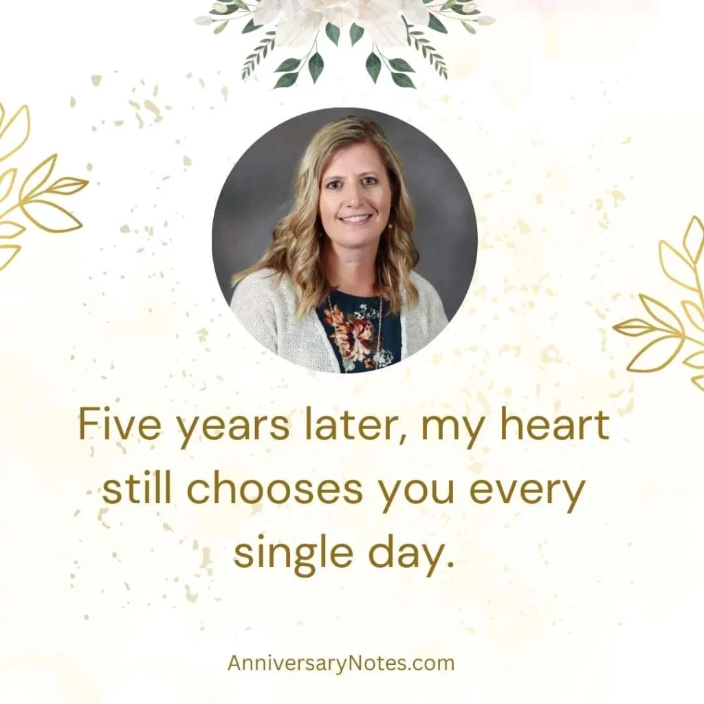 Romantic 5 Year Anniversary Quotes