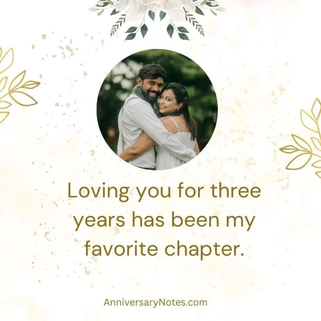 Romantic Happy 3rd Anniversary Quotes