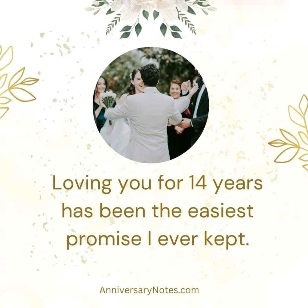 Romantic 14 Years Anniversary Quotes