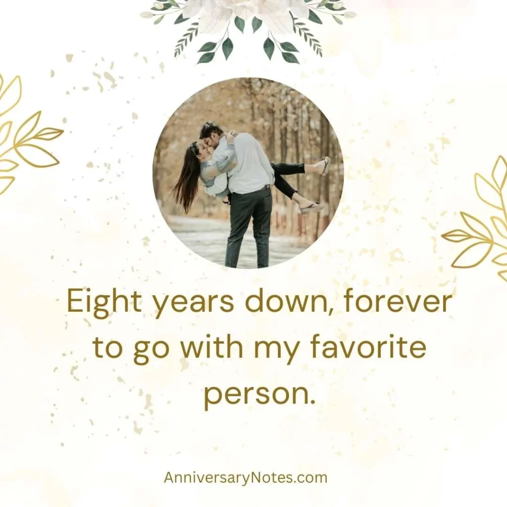 Romantic 8th Anniversary Quotes 