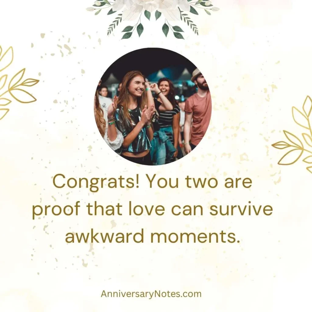 Happy Anniversary Wishes for Friends Funny