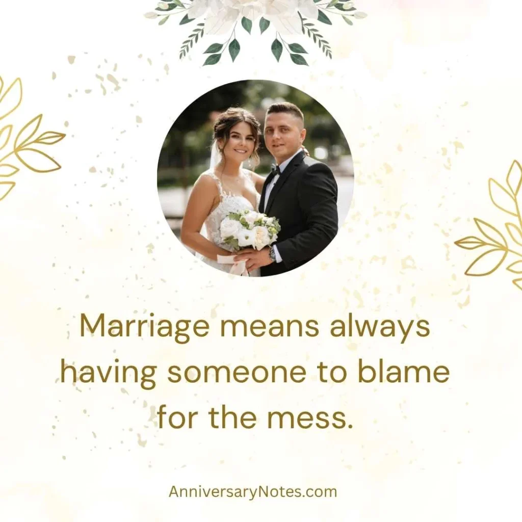 Wedding Anniversary Quotes Funny