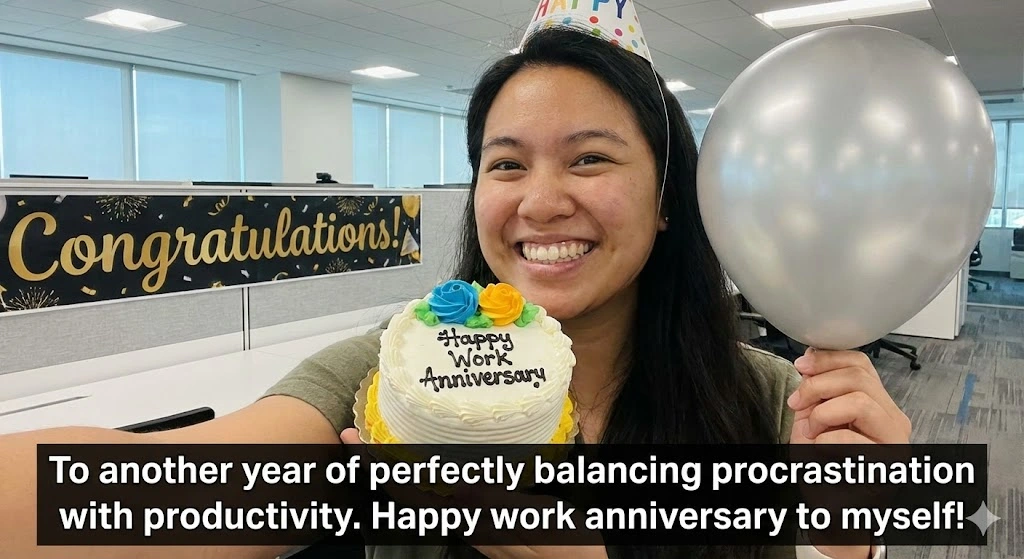 Work Anniversary Quotes For Myself