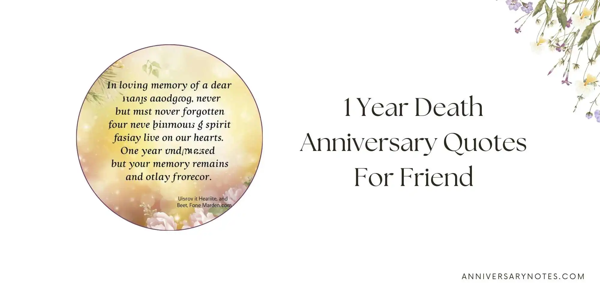 1 Year Death Anniversary Quotes