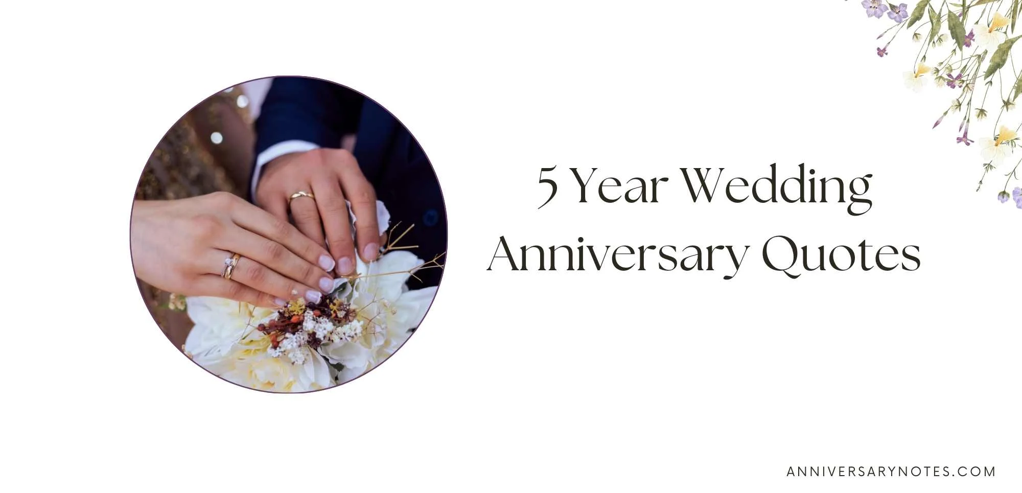 5 Year Wedding Anniversary Quotes