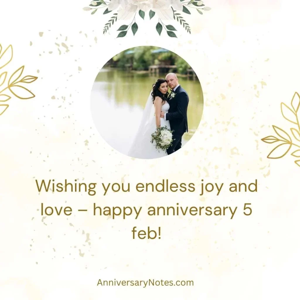happy anniversary 5 feb